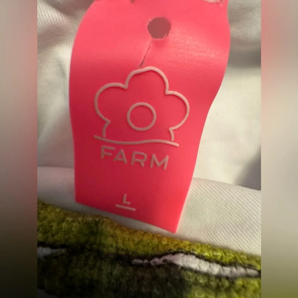 Farm Rio Tropical Fresh Faux Wrap One-Piece Swimsuit, Size large, $195 - Picture 8 of 10